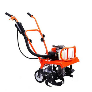 Manual Field Weeding Ditching Machine Gasoline Orchard Soil Microcultivator Agricultural Gasoline Brake Tiller