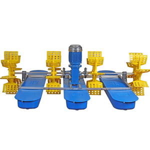 Fish Shrimp and Crab Pond Equipment 2/4/6 Impellers Paddle Wheel Oxygen Paddle Wheel Aerator for Shrimp Farming