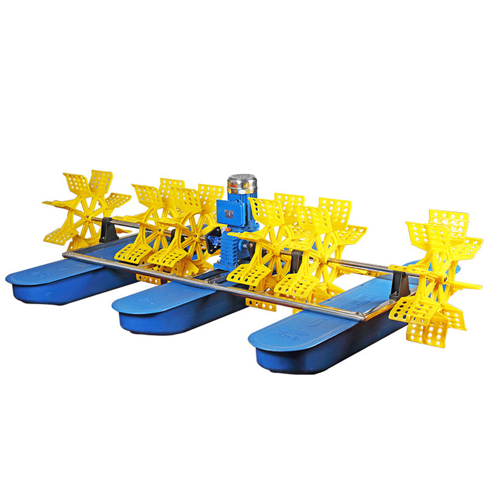 Fish Shrimp and Crab Pond Equipment 2/4/6 Impellers Paddle Wheel Oxygen Paddle Wheel Aerator for Shrimp Farming