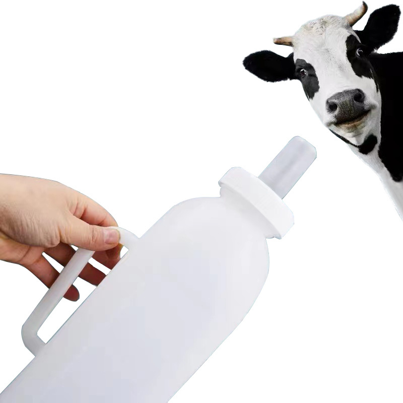 Plastic Nipple Teats Lamb Calf Milk Feeder Plastic Milk Bottle Feeding Milk Bottles with Handle