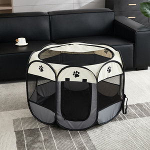 Foldable Pet octagonal cage waterproof Oxford cloth dog cat delivery room Big Size Dog Cage