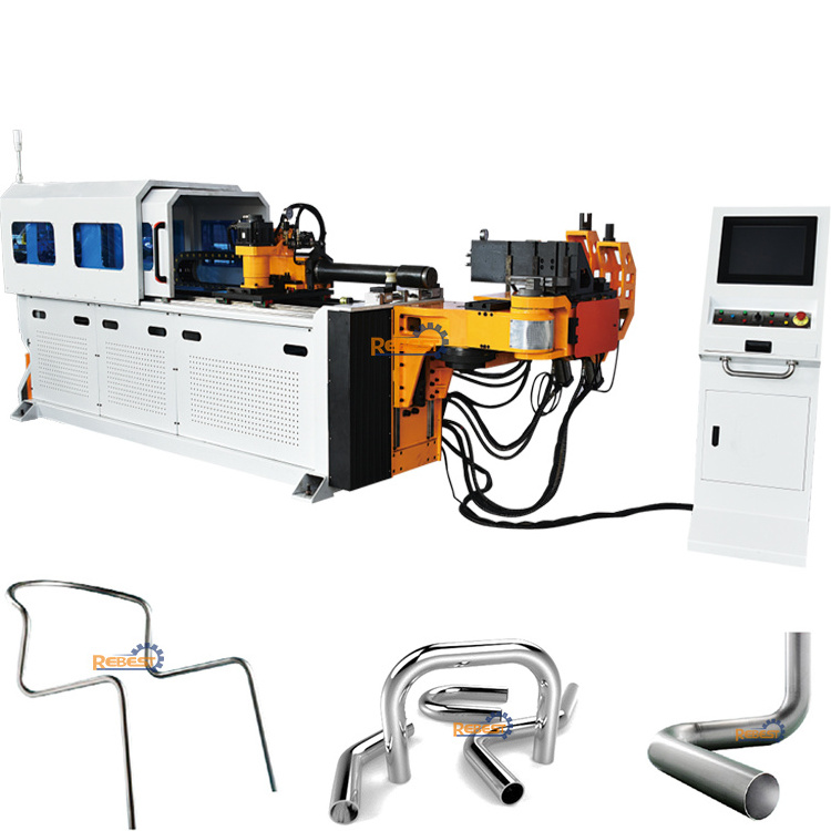 Automatic 3 4 5 Inch Exhaust Hydraulic CNC manual square Mandrel heavy duty rotary pipe Tube Bender For large tube bending