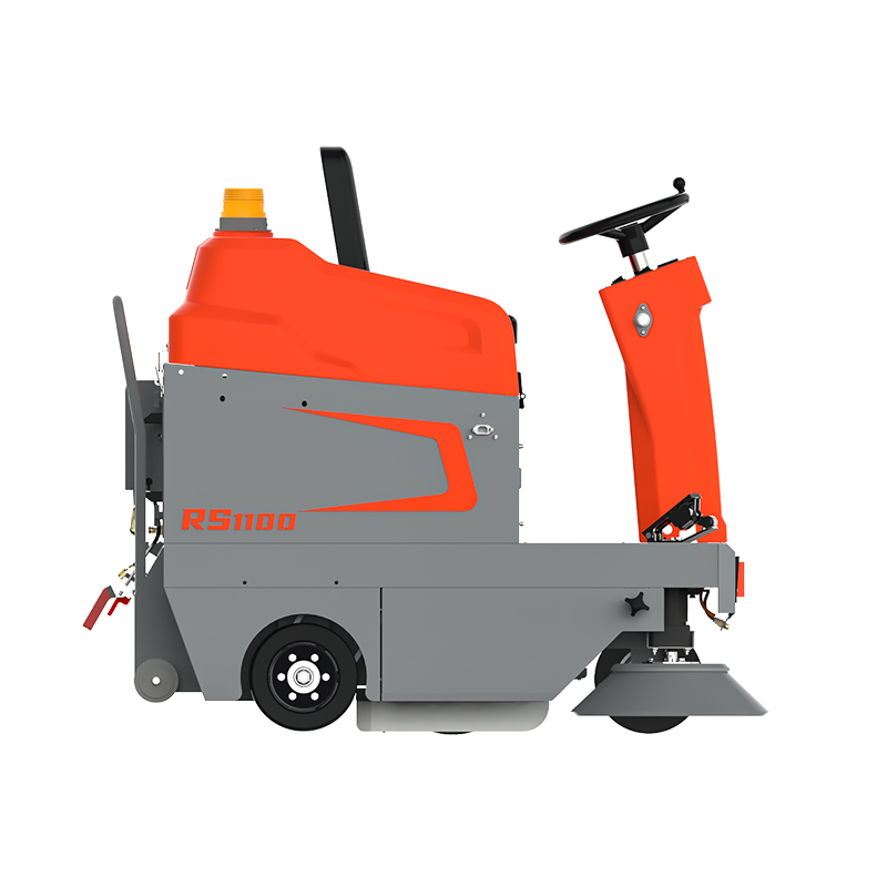 1100mm Professional Manufacturer Oem Automatic Road Sweeper Ride On Electric Street Battery Floor Sweeper