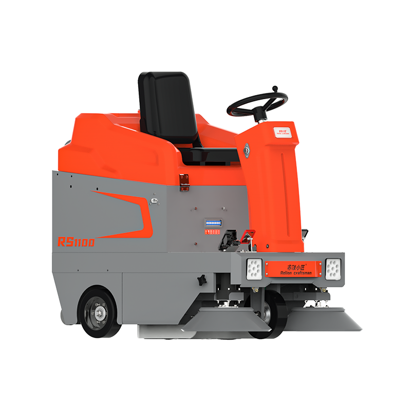 1100mm Professional Manufacturer Oem Automatic Road Sweeper Ride On Electric Street Battery Floor Sweeper