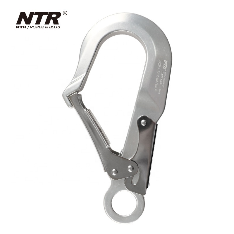 Aluminum Snap hook safety harness  climbing carabiner safety hook