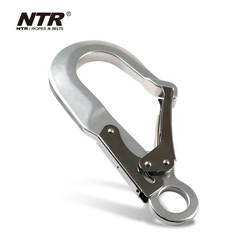 Aluminum Snap hook safety harness  climbing carabiner safety hook