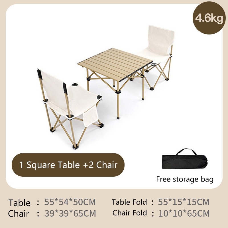 Foldable Camping Table Outdoor Folding Table And Chair Camping Picnic Tables Outdoor Furniture