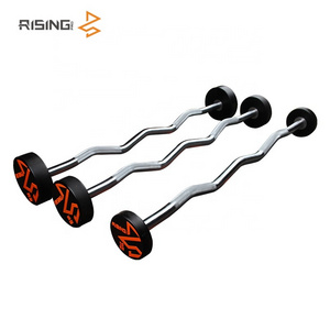 Rising weightlifting  weight lifting bars cpu curl bar fixed barbell wight fixed weight barbell