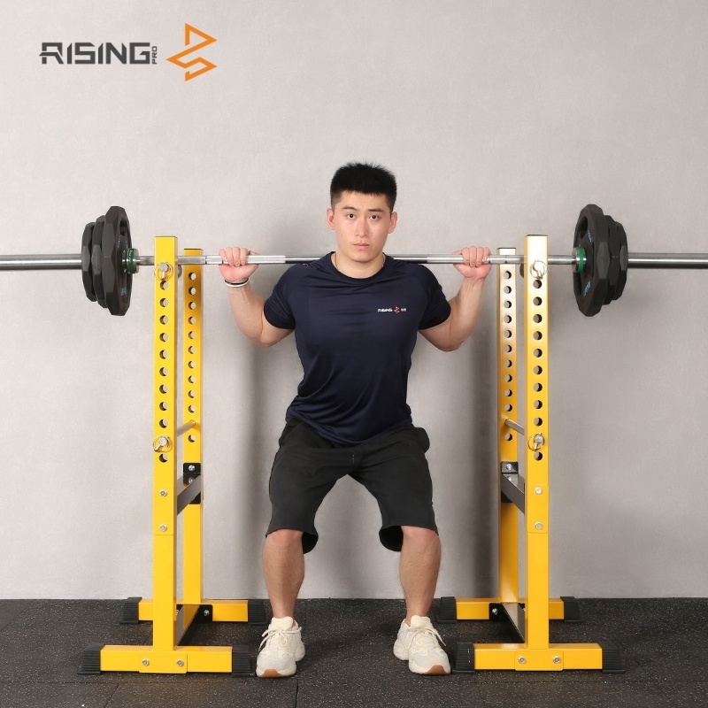 Rising squat half rack with weights barbell squat rack bench press and squat rack