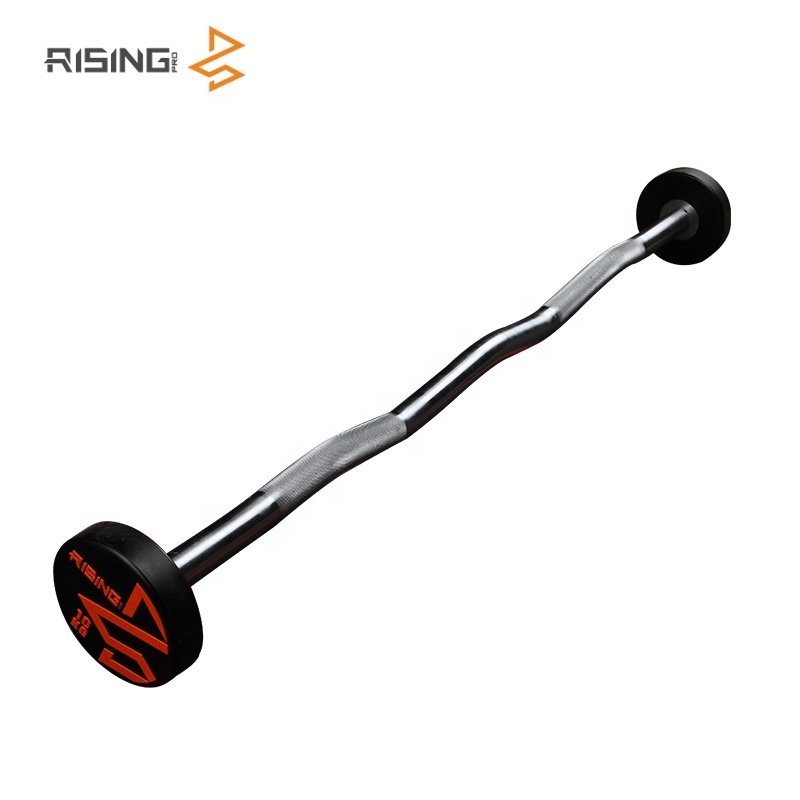 Rising weightlifting  weight lifting bars cpu curl bar fixed barbell wight fixed weight barbell