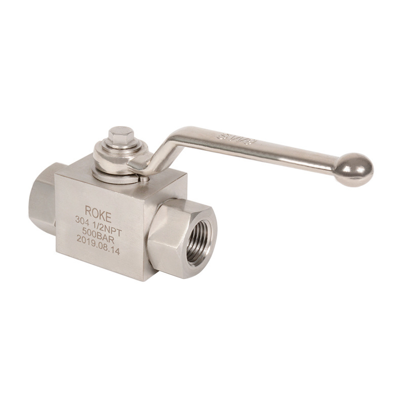 SS316 Stainless Steel BKH High Pressure Ball Valve 250bar to 500 bar 1 1/4