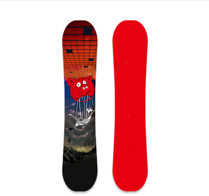 2021 Youth One Board Children Beginner Almighty Flat Flower Board Men's and Women's Snow Boot Fixed Snowboard