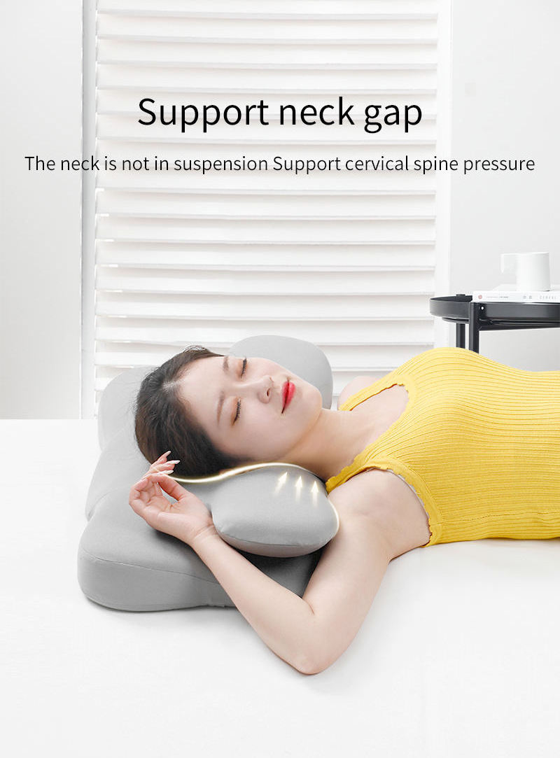 High Quality Ergonomic Memory Foam Filling Slow Rebound Neck Contoured Support Pillow Rest Sleep Neck Pillow For Side Sleepers