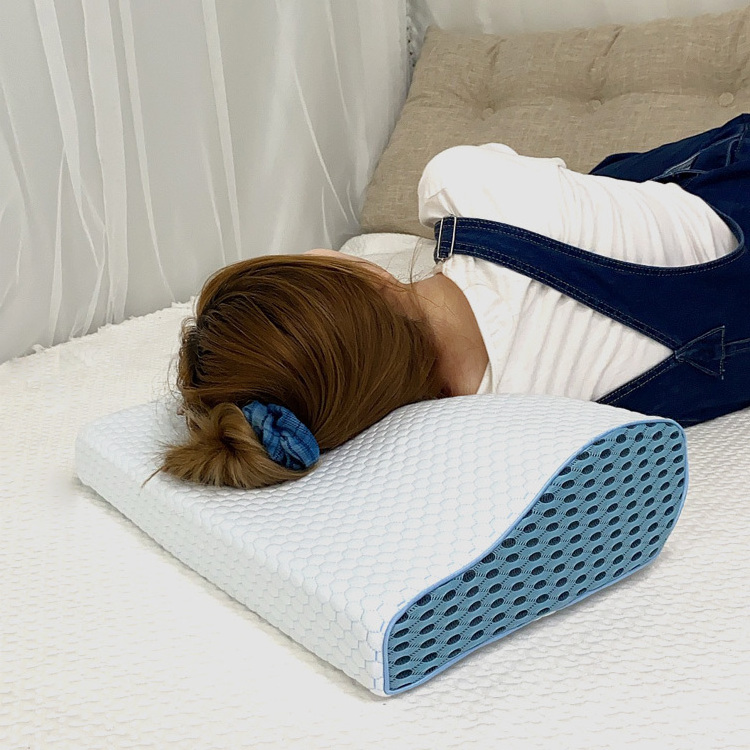 Ergonomic Cervical Pillows Neck Pain Contour Memory Foam Pillow Orthopedic Sleeping Pillows For Side Sleepers