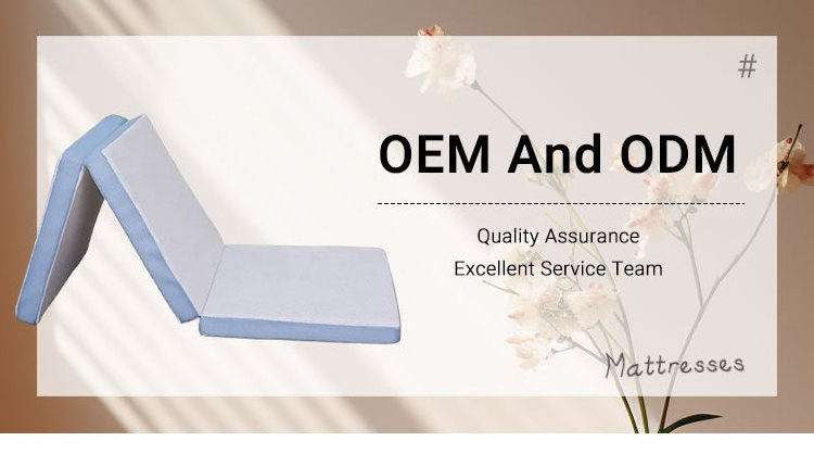 High Quality 4 Inch Memory Foam Floor Mattress Twin Foldable Portable Bed Camping Travel Bed Mattress Topper