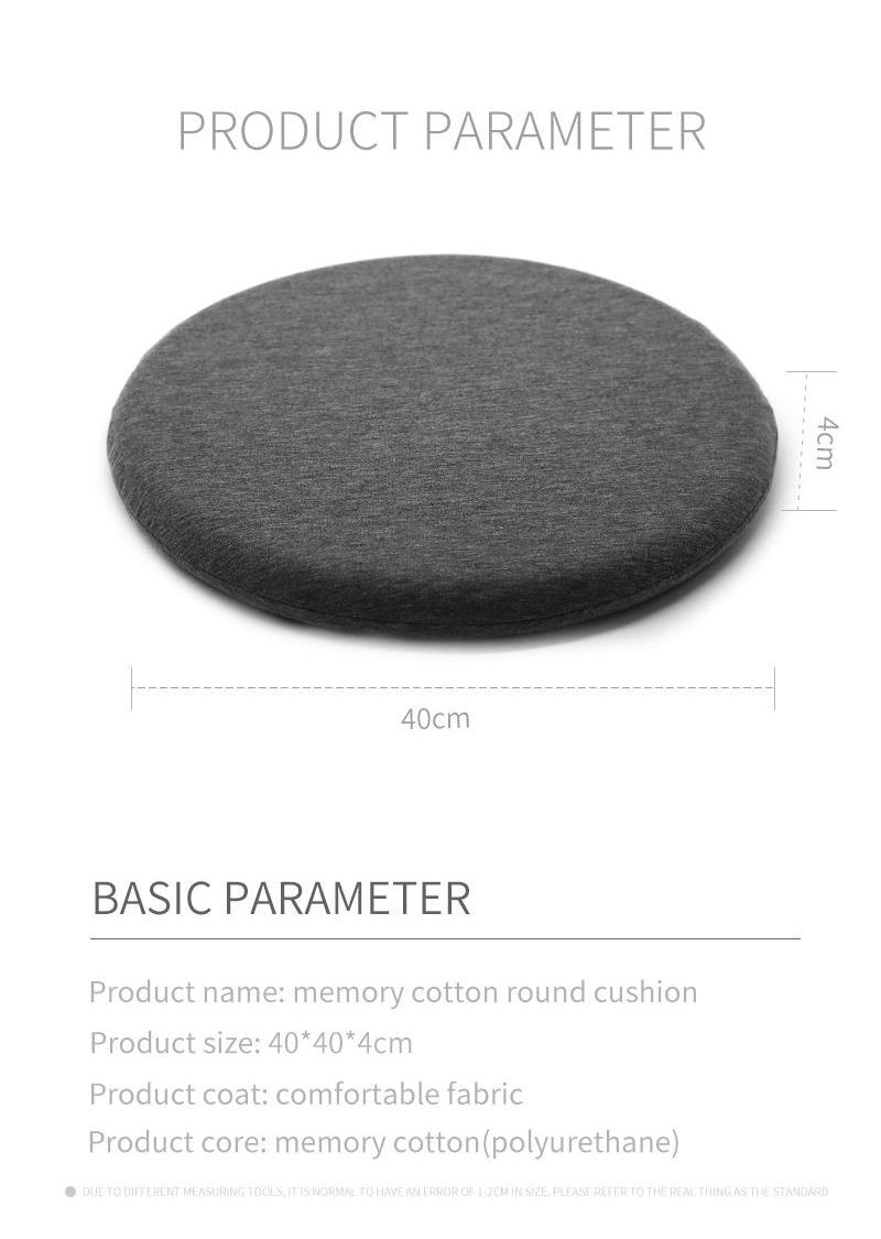 Wholesale Soft Organic Polyester Portable porosity Travel Bedroom Meditation Circular Seat Yoga Cushion