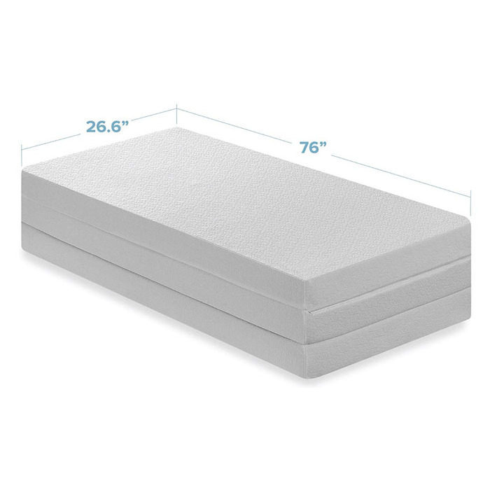 High Quality 4 Inch Memory Foam Floor Mattress Twin Foldable Portable Bed Camping Travel Bed Mattress Topper