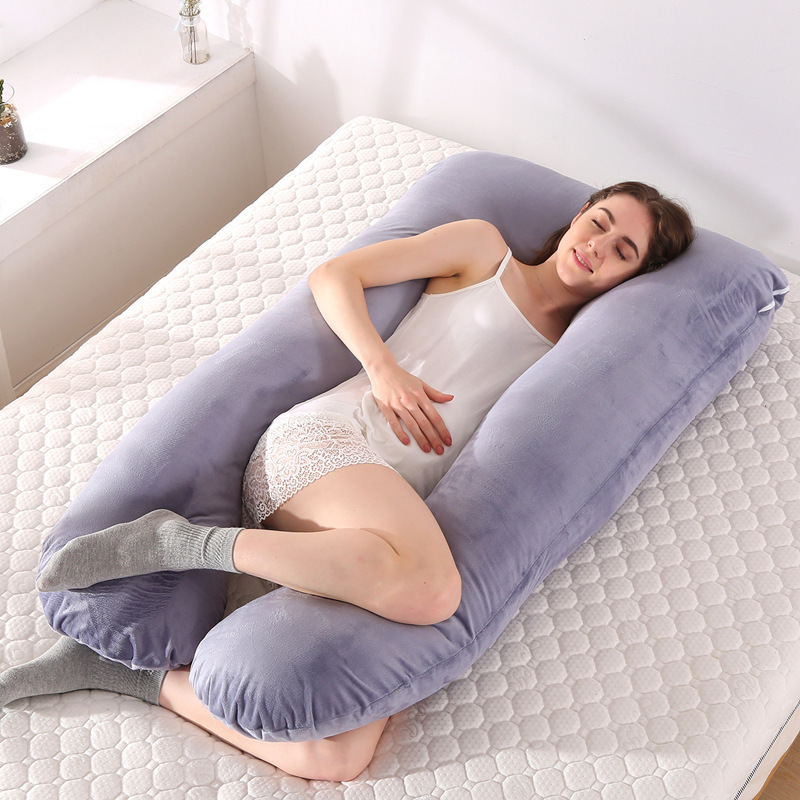 Multi-Functional Custom U Shaped Pregnancy Side Sleeping Paternity Pillow Washable Soft Skin-Friendly Maternity Pillows