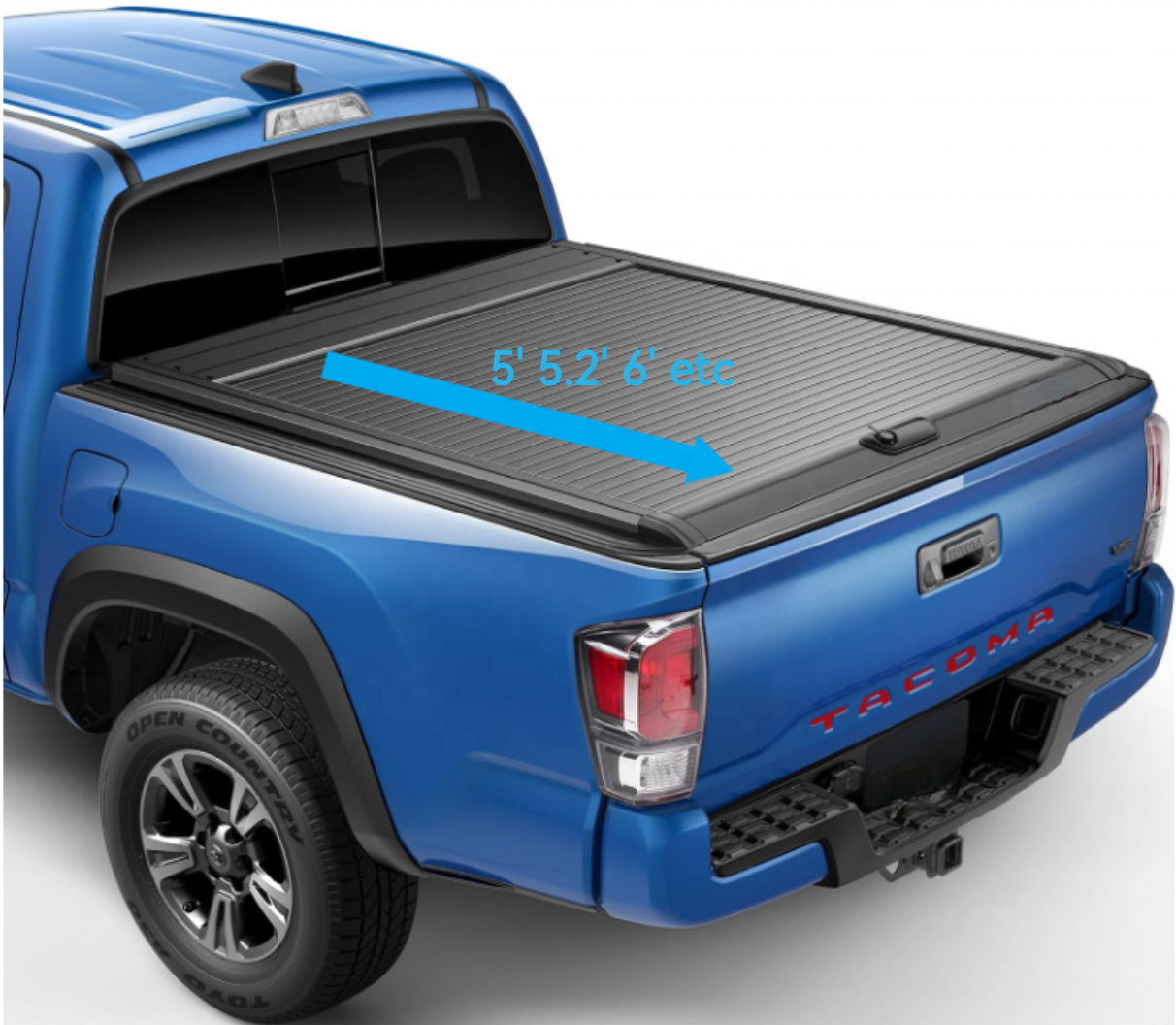 Factory Customize Aluminum Retractable Hard Tonneau Cover lid for 05-15 16-23 19-23 Tundra 5ft 5.2ft 6ft With Lock Waterproof