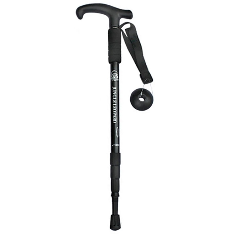 SP 4 Sections Aluminum Alloy Quick Lock Telescopic Trekking Poles Nordic Elderly Walking Stick