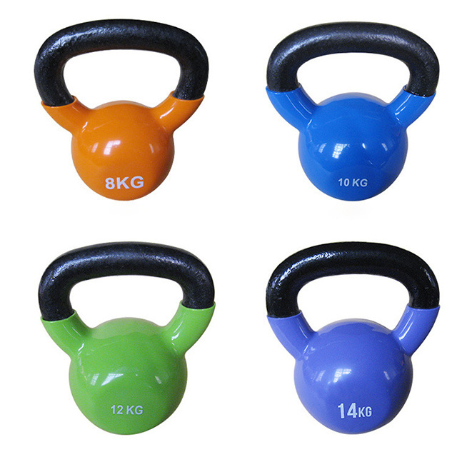 Factory Wholesale Cast Iron Kettlebell Wholesale Kettlebell Vinyl Coated Kettlebell for Whole-body Strength Training