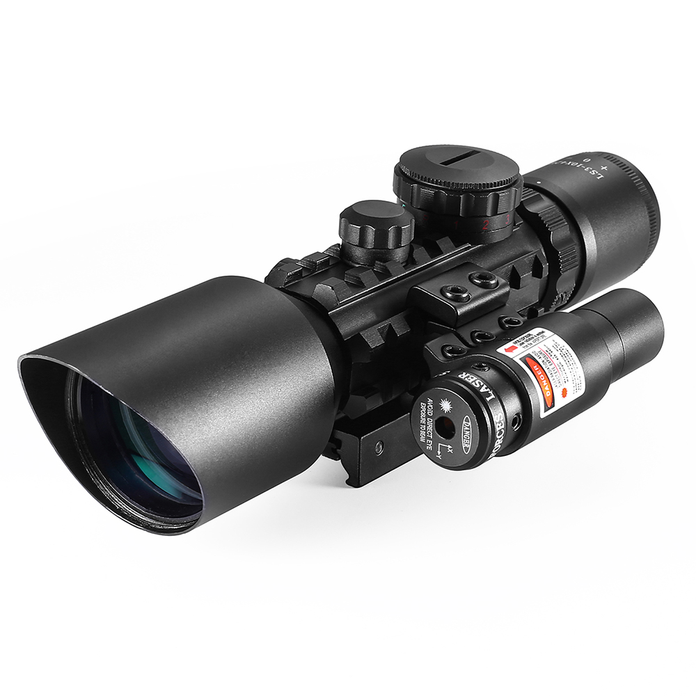 OEM Combo  M9  Scope    3-10X40 EG  Optics Sight Scope Red Green Illuminated With Red Dot Laser For Outdoor Activities