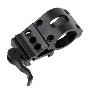 Tactical 25.4mm Quick Release Offset Flashlight Scope Mount fit 20mm Base  45 Degree Sight Mount Hunting Accessories