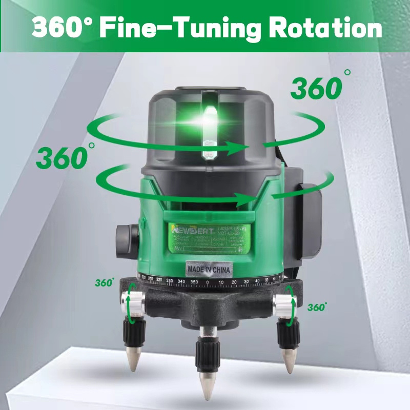 635nm 5 lines 6 points green  laser level 360 degree rotary 5B