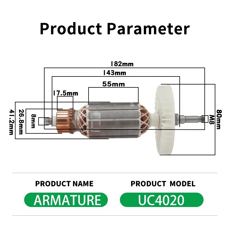 Newbeat UC4020 High Quality Best Power Tools Armature Commutator 100% Copper Armature Wire Hot Sale