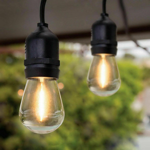 Decoration Plastic Shatterproof e27 Edison Bulb Lights Warm White S14 1w 2w Led Filament Bulbs For Outdoor String Lights