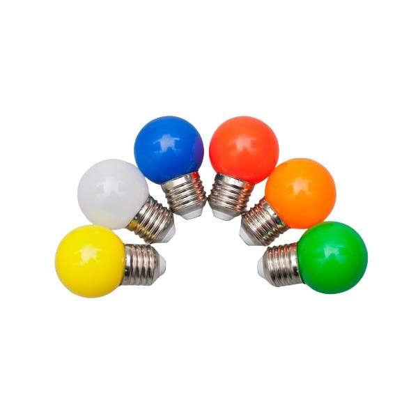 E27 PC Colorful Led Bulb G45 Globe Lamps RGB Spotlight 220V Light Bulbs for Garden Party String Decorative Light