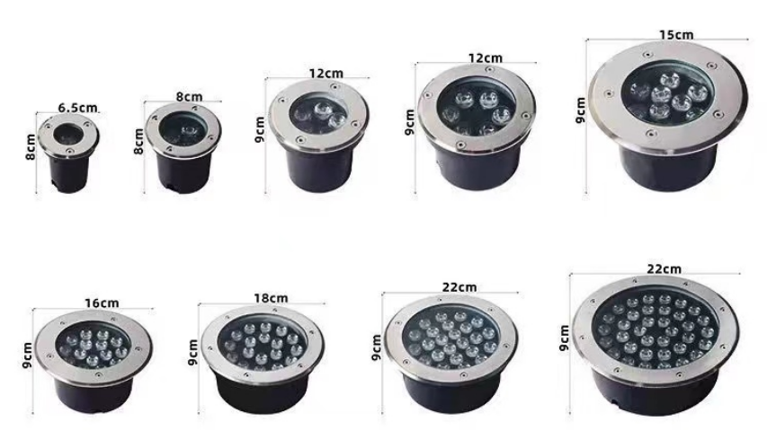 24V IP67 Outdoor Waterproof Led Underground Lamp Ground Buried Recessed Light