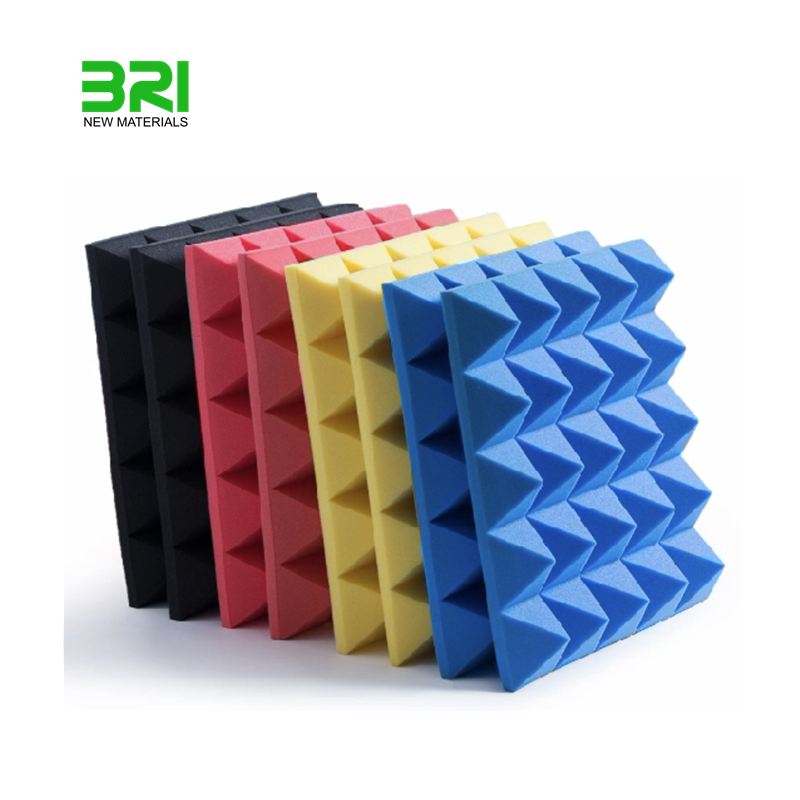 High density pyramid acoustic foam panel studio sound proof wall panels