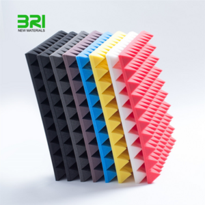 High density pyramid acoustic foam panel studio sound proof wall panels