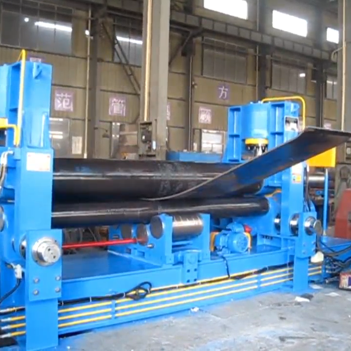 conical bending machine plate rolling machine with three rolls automatic rolling machine