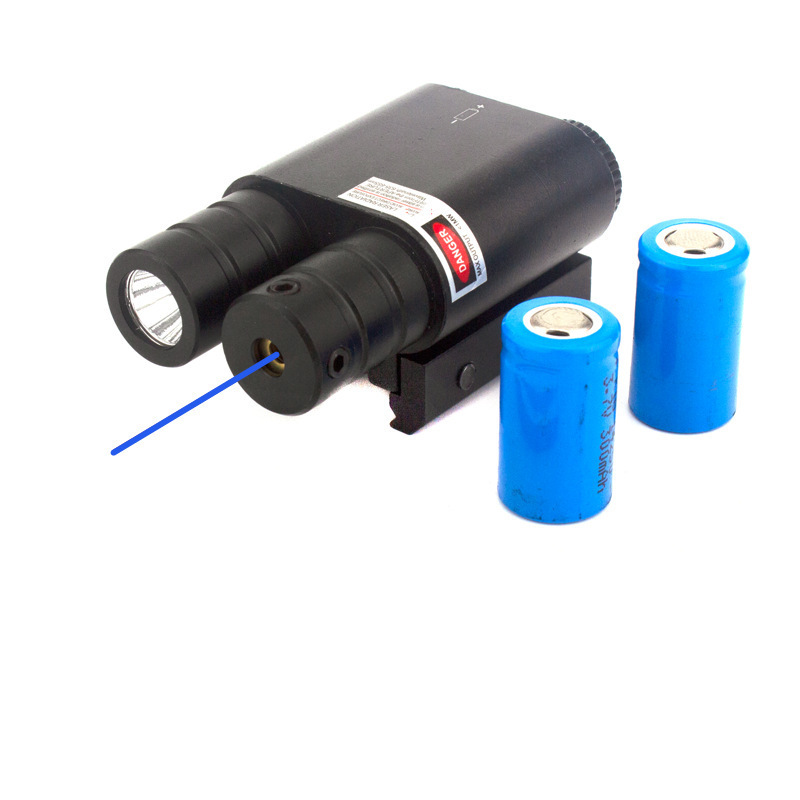 LUGER  Compact Red Blue Green Laser Sight and LED Flashlight Combo 3 Mode Laser Sight Green and Flash Light for  Hunting