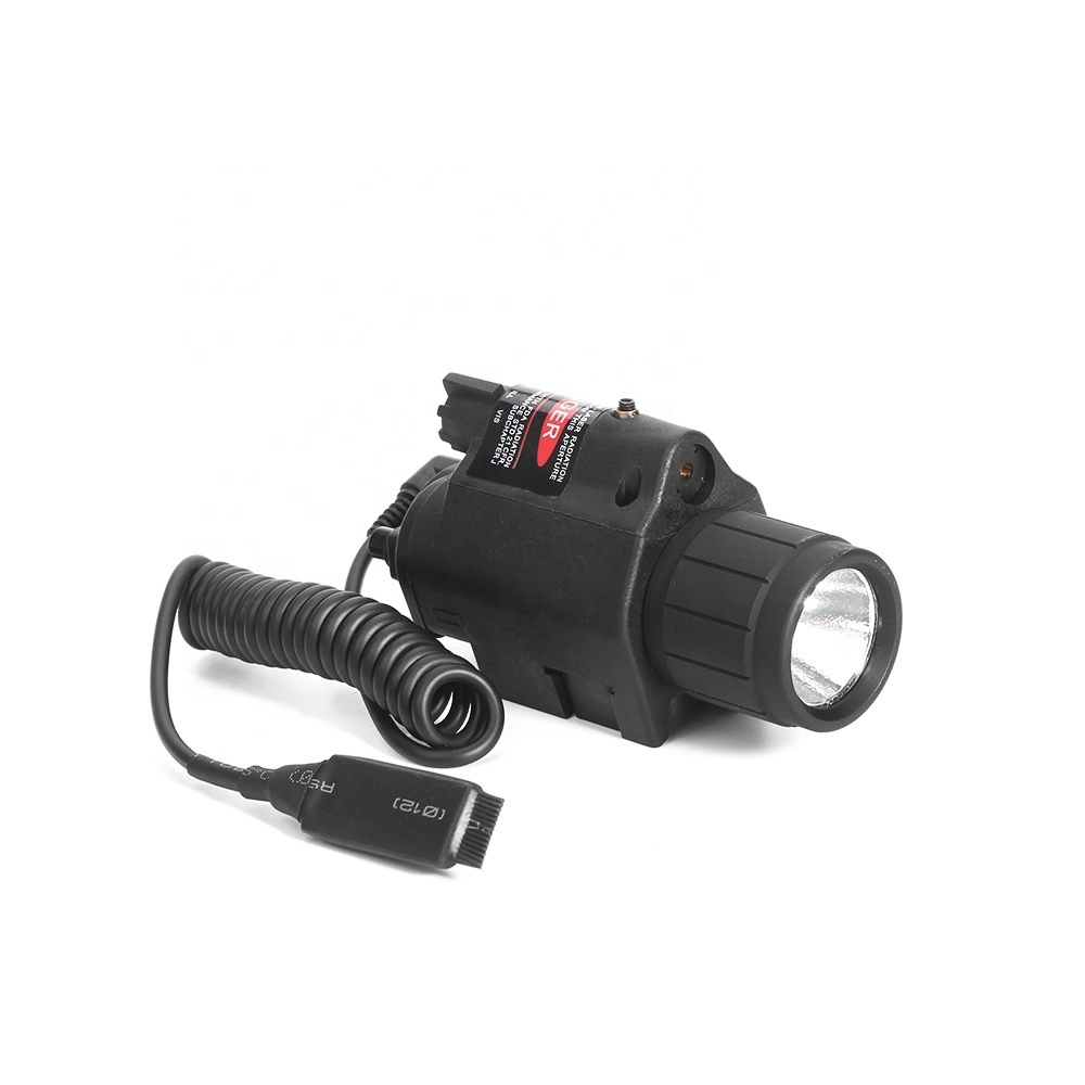 LUGER high quality Red Laser Sight and LED Flashlight with 20mm Mount Flash Light Combo