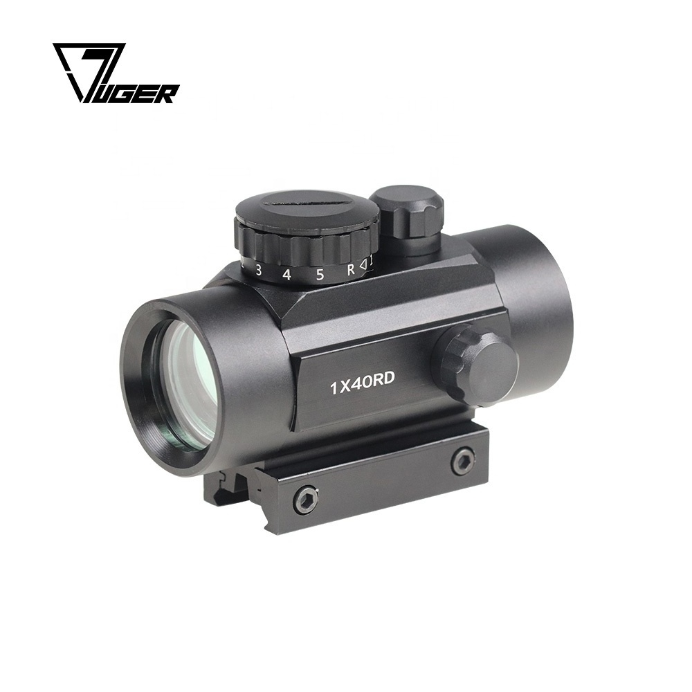 LUGER 1x40RD red dot sight acog scope 240g 30mm objective diameter