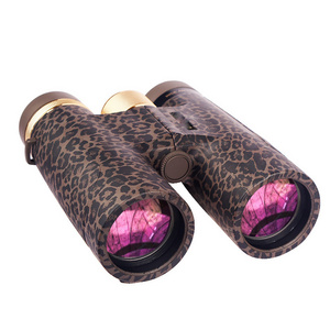 2023 Hot Sale 12x42 Leopard Binoculars FMC Camouflage  Binoculars Telescope for Opera Travel Hunting Bird Watching