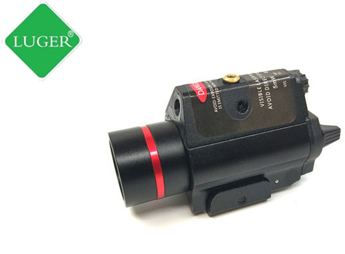 LUGER Compact hunting laser flashlight  and white light illumination With Red Laser Sight