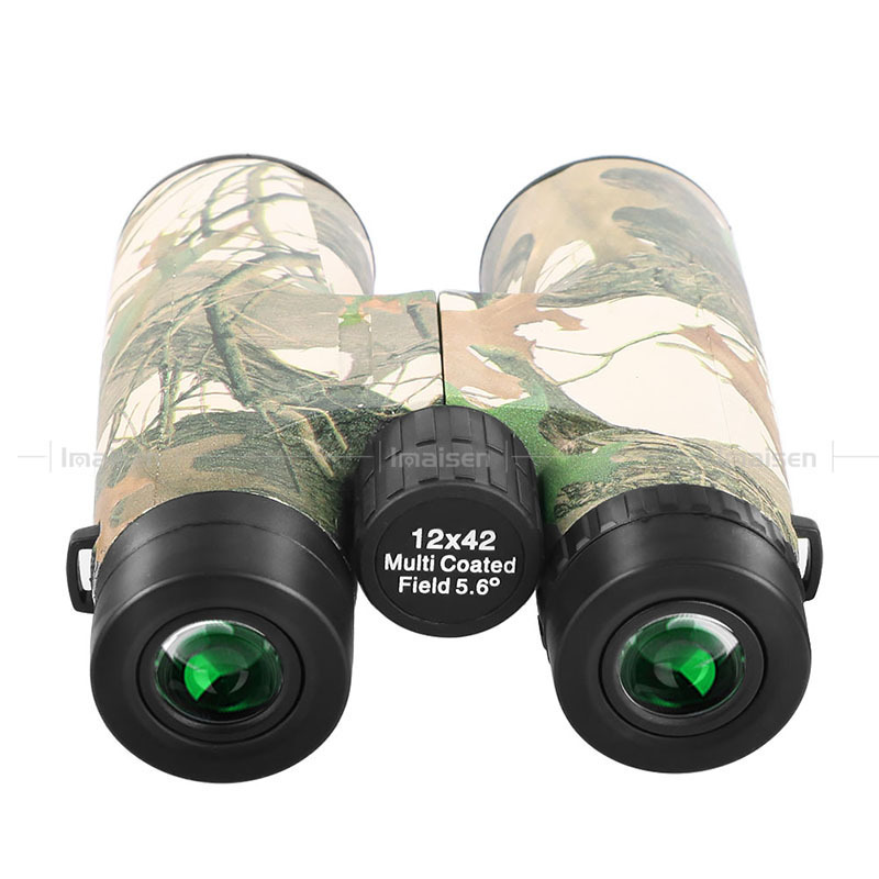 2023 Hot Sale 12x42 Leopard Binoculars FMC Camouflage  Binoculars Telescope for Opera Travel Hunting Bird Watching