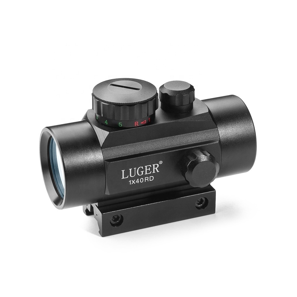 LUGER 1x40RD red dot sight acog scope 240g 30mm objective diameter