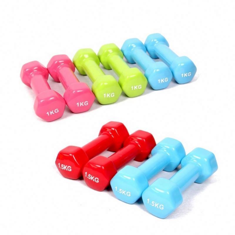 Reapbarbell  Customizable Different Weight Colorful Neoprene Coated Triangle Head Dumbbell