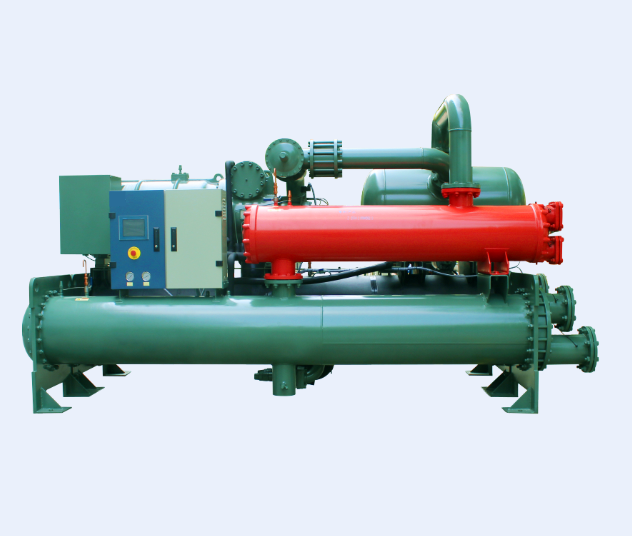 Industrial low temperature water cooled screw type glycol /brine chiller for chemical industry plant