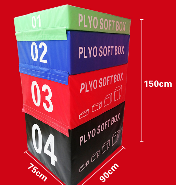 Gym Use Soft Foam Plyometric Box , Jumping Plyo Box