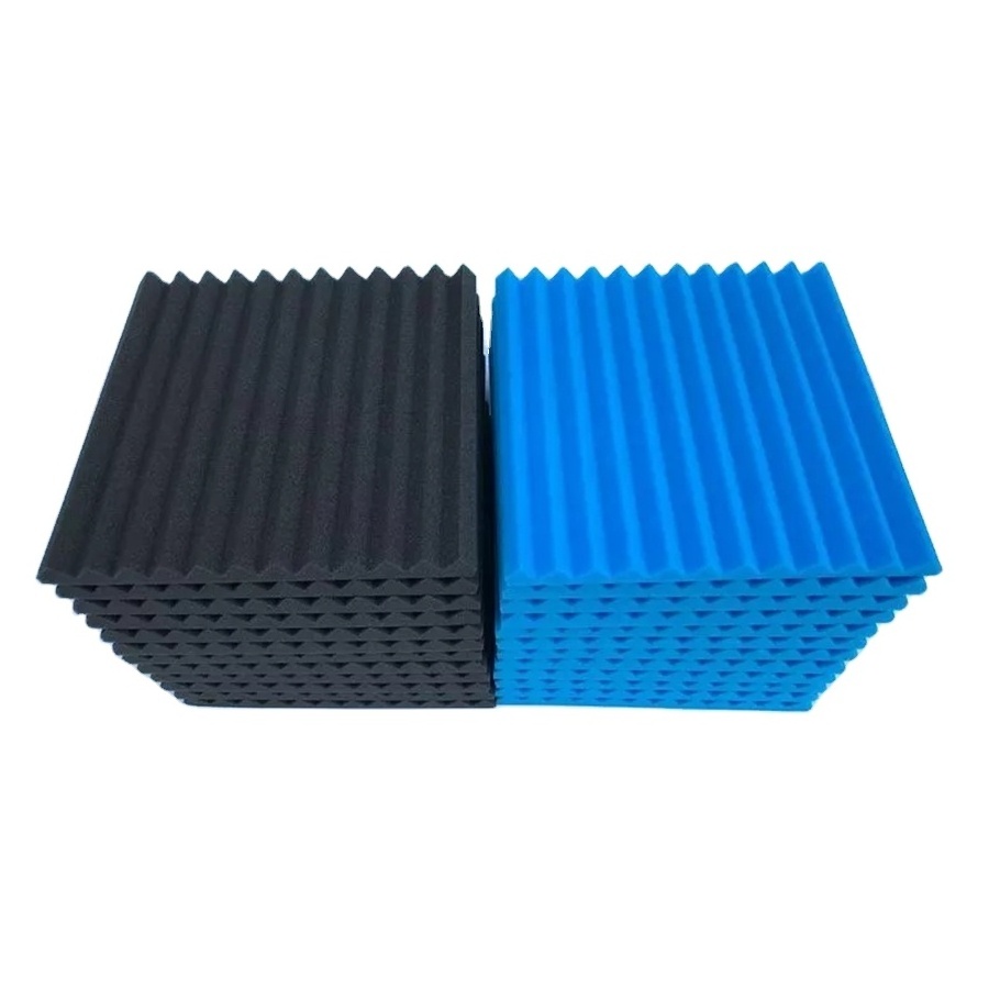 China Wholesale Cheap Black Blue Studio Sound Absorbing Panel Eco Friendly High Density Wedges Acoustic Foam