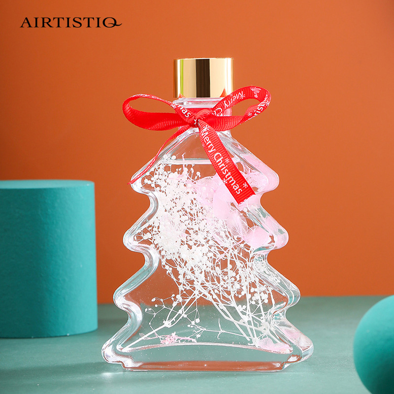 Christmas Novelty Dry Flowers 50ml Glass Bottle Luxury Reed Diffuser