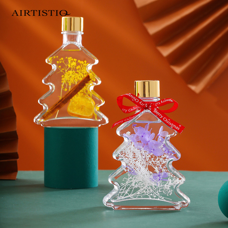 Christmas Novelty Dry Flowers 50ml Glass Bottle Luxury Reed Diffuser