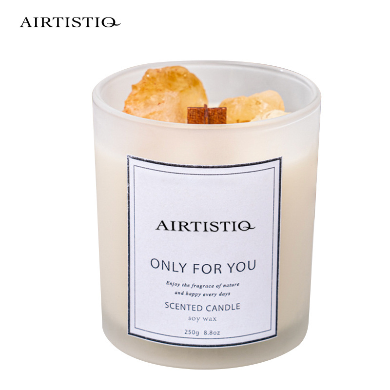 Crystal Candle Wholesale Factory Customization Romantic Soy Candles Private Label Crystal Scented Candles