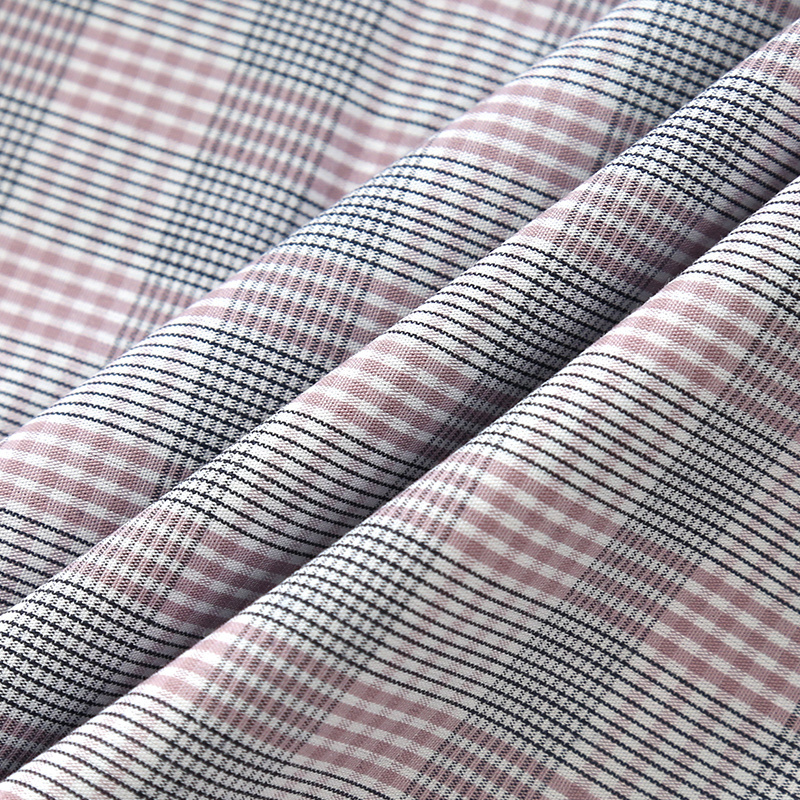 Super hot selling 60 cotton 40 polyester check poplin yarn dyed fabric for shirts